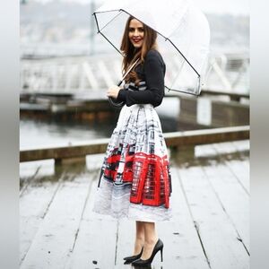 Chicwish London Calling midi skirt medium